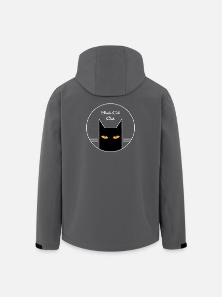 Chat noir - Veste softshell homme en polyester recyclé Stanley/Stella - noir