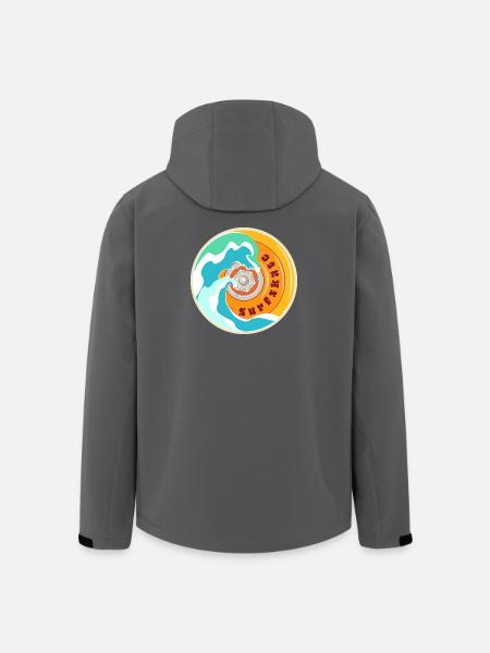 Surfskate Lover - Veste softshell homme en polyester recyclé Stanley/Stella - noir