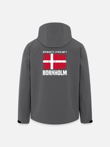 Inseltrip Bornholm - Recycelte Männer Softshell-Jacke von Stanley/Stella - Schwarz