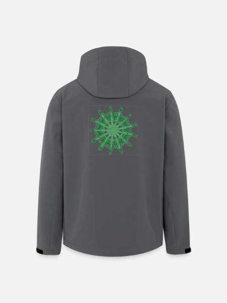 Chaos Compass – Strange Attractor - Men’s Recycled Softshell Jacket by Stanley/Stella - black