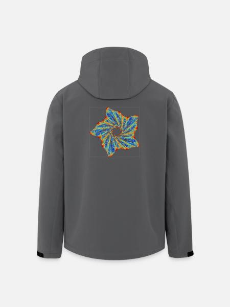 Orbital Blossom – Strange Attractor - Men’s Recycled Softshell Jacket by Stanley/Stella - black
