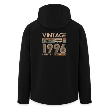Anniversaire 30 Ans - Veste softshell homme en polyester recyclé Stanley/Stella - noir - Dos - AI Model Male 185 light (185cm)