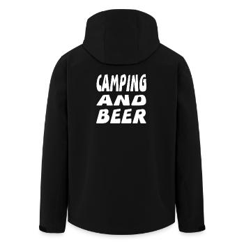 Camping - Veste softshell homme en polyester recyclé Stanley/Stella - noir - Dos - AI Model Male 185 light (185cm)