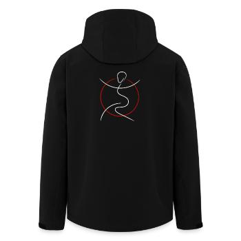 Dance & Kampfsport - Recycelte Männer Softshell-Jacke von Stanley/Stella - Schwarz - Hinten - AI Model Male 185 light (185cm)
