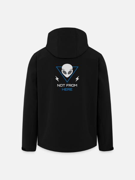 Alien UFO Sci-Fi Outsider - Recycelte Männer Softshell-Jacke von Stanley/Stella - Schwarz