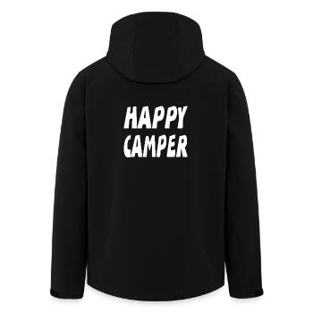 Camper - Men’s Recycled Softshell Jacket by Stanley/Stella - black - Back - AI Model Male 185 light (185cm)
