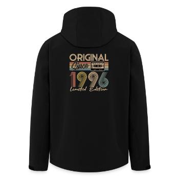 30th birthday, 30 years - Men’s Recycled Softshell Jacket by Stanley/Stella - black - Back - AI Model Male 185 light (185cm)