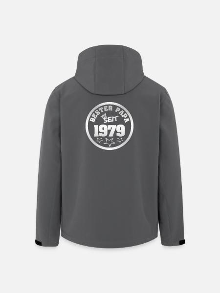 Vater 1979 - Recycelte Männer Softshell-Jacke von Stanley/Stella - Schwarz