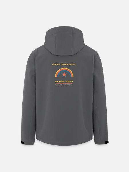 Good Times Dept. - Men’s Recycled Softshell Jacket by Stanley/Stella - black