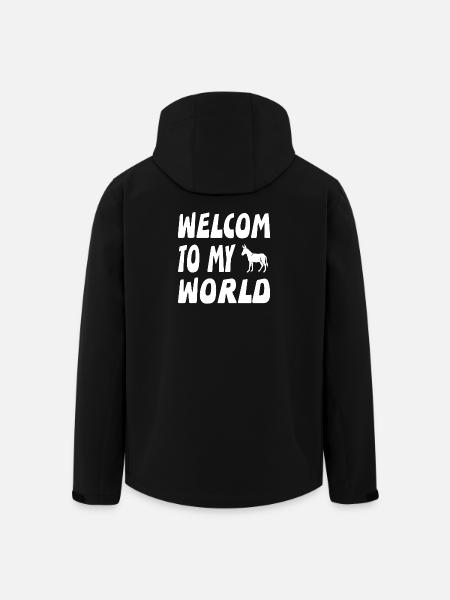 Esel - Recycelte Männer Softshell-Jacke von Stanley/Stella - Schwarz