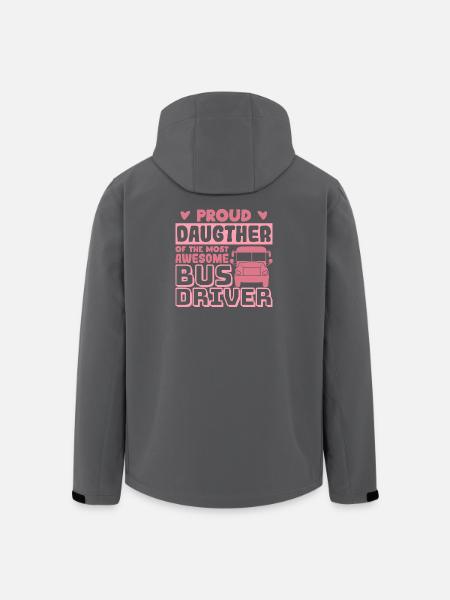 Stolze Tochter eines tollen Busfahrers - Recycelte Männer Softshell-Jacke von Stanley/Stella - Schwarz