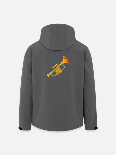 Trompete - Recycelte Männer Softshell-Jacke von Stanley/Stella - Schwarz