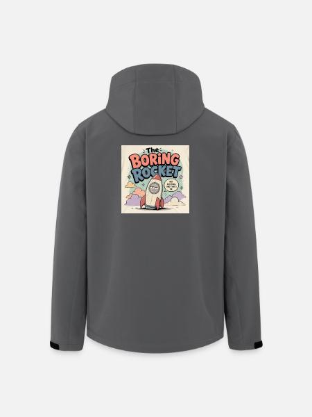 La fusée ennuyée - Veste softshell homme en polyester recyclé Stanley/Stella - noir