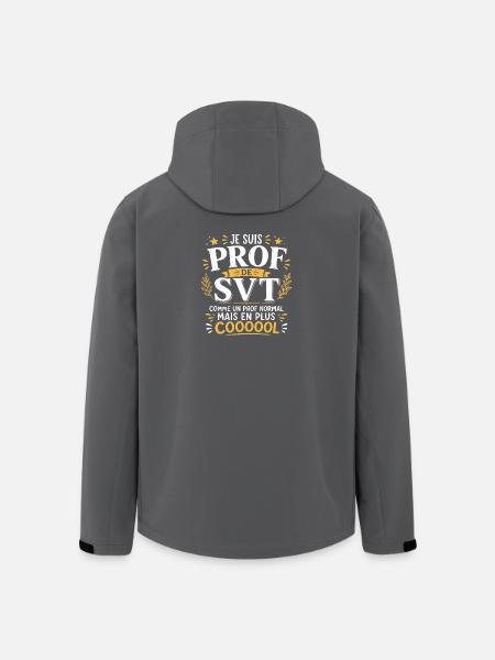 Prof de SVT super cool - Veste softshell homme en polyester recyclé Stanley/Stella - noir