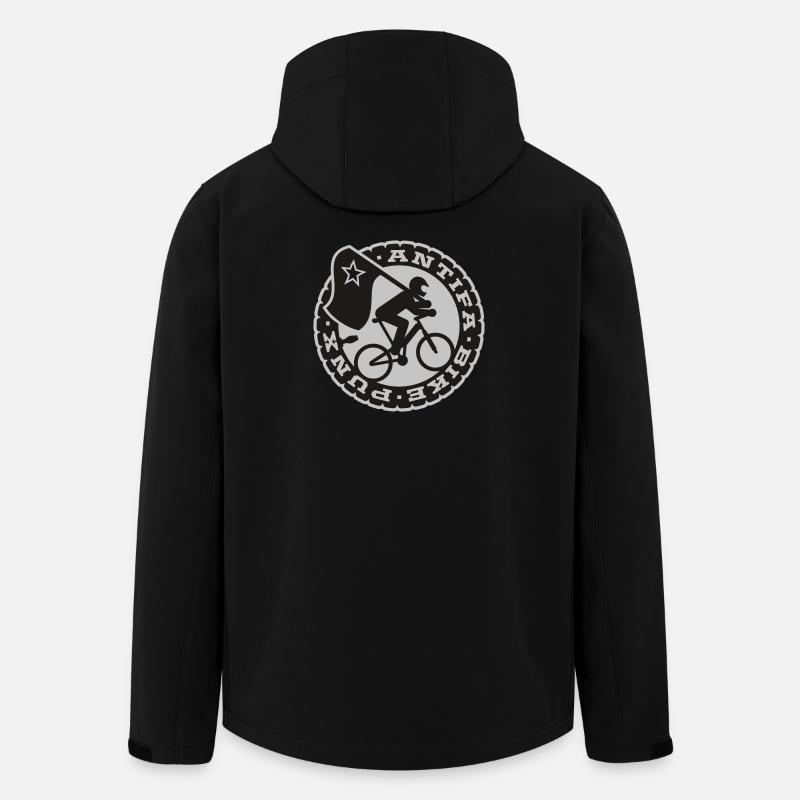 bike punks - Recycelte Männer Softshell-Jacke von Stanley/Stella - Schwarz