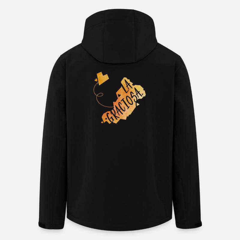 La Graciosa - Recycelte Männer Softshell-Jacke von Stanley/Stella - Schwarz