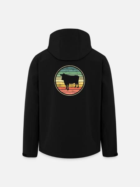 Kuh Kühe - Recycelte Männer Softshell-Jacke von Stanley/Stella - Schwarz