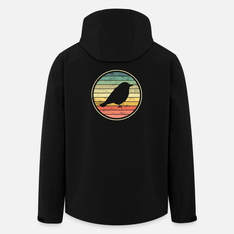 bird birds - Men’s Recycled Softshell Jacket by Stanley/Stella - black