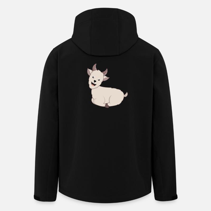 Ziege Ziegen Geiss - Recycelte Männer Softshell-Jacke von Stanley/Stella - Schwarz