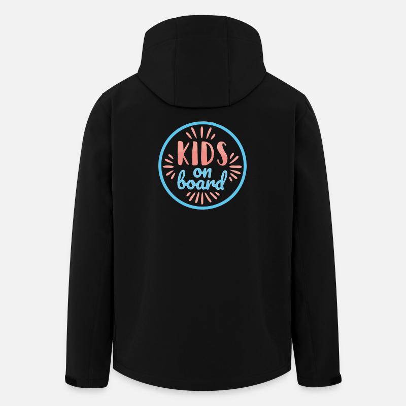 Kinder auf dem Spielbrett Design - Recycelte Männer Softshell-Jacke von Stanley/Stella - Schwarz
