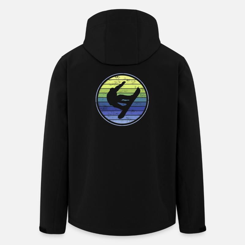 Snowboarders - Veste softshell homme en polyester recyclé Stanley/Stella - noir