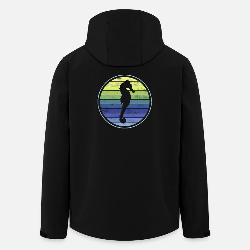 Hippocampe - Veste softshell homme en polyester recyclé Stanley/Stella - noir