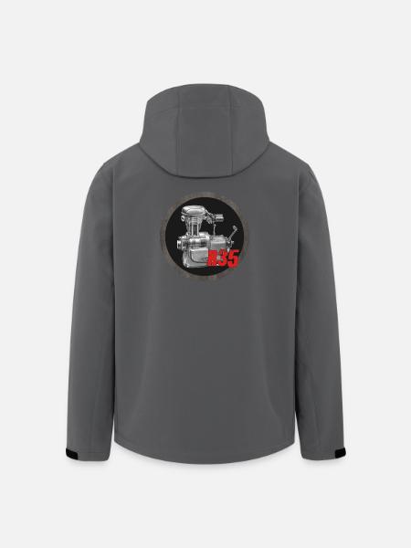 EMW R35 Oldtimer Motorcycle - Men’s Recycled Softshell Jacket by Stanley/Stella - black