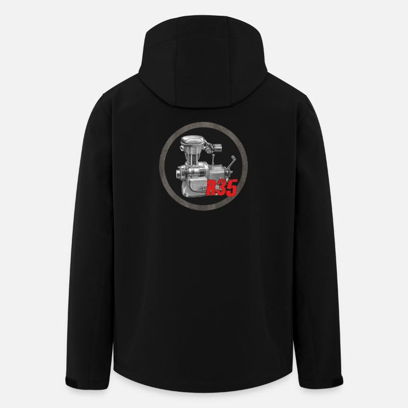 EMW R35 Oldtimer Moto - Veste softshell homme en polyester recyclé Stanley/Stella - noir