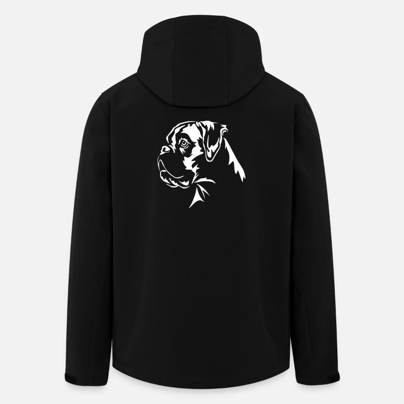 Boxer Head "Black Edition" - Men’s Recycled Softshell Jacket by Stanley/Stella - black