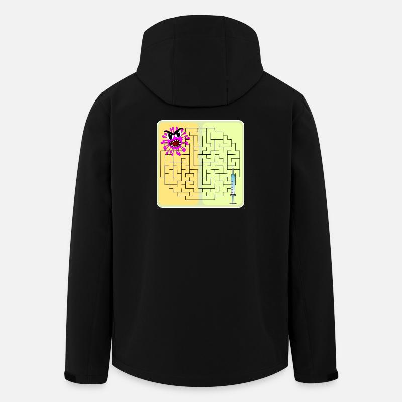 Rätsel Virus - Recycelte Männer Softshell-Jacke von Stanley/Stella - Schwarz