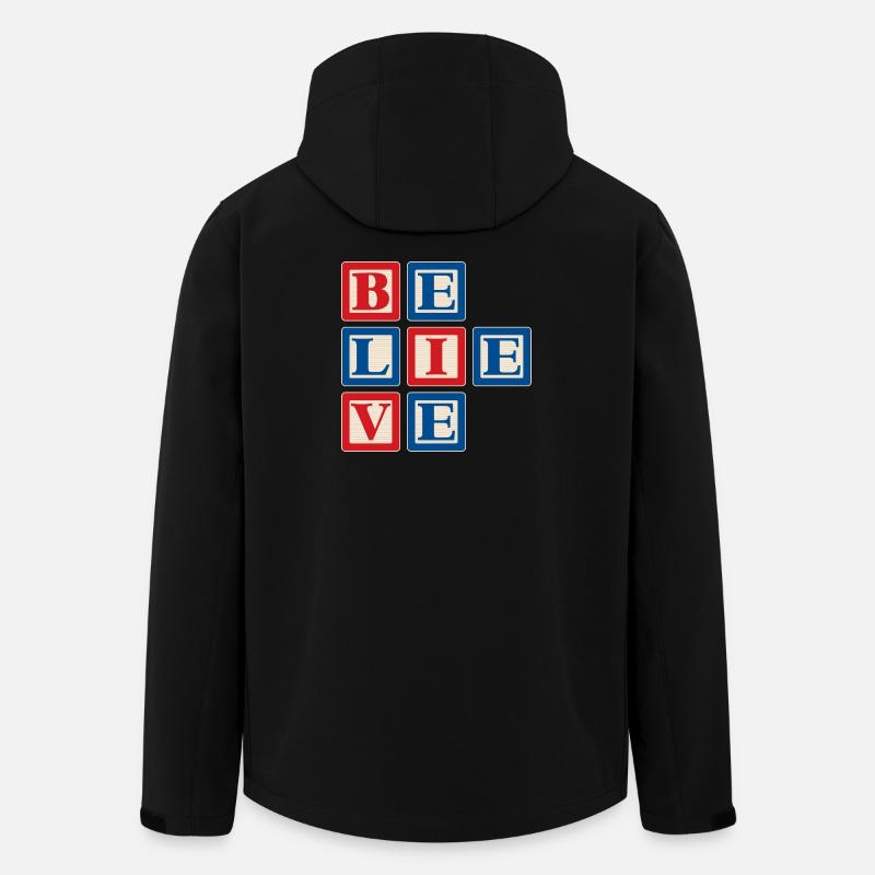 Croire 2 - Veste softshell homme en polyester recyclé Stanley/Stella - noir