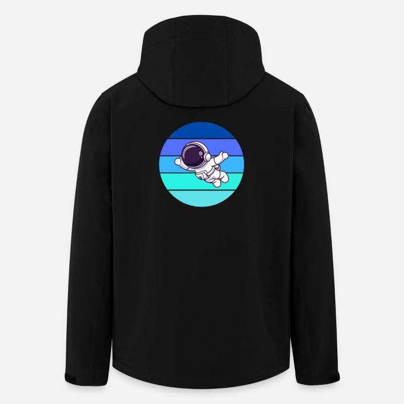 astronaut, rocket, flying - Men’s Recycled Softshell Jacket by Stanley/Stella - black