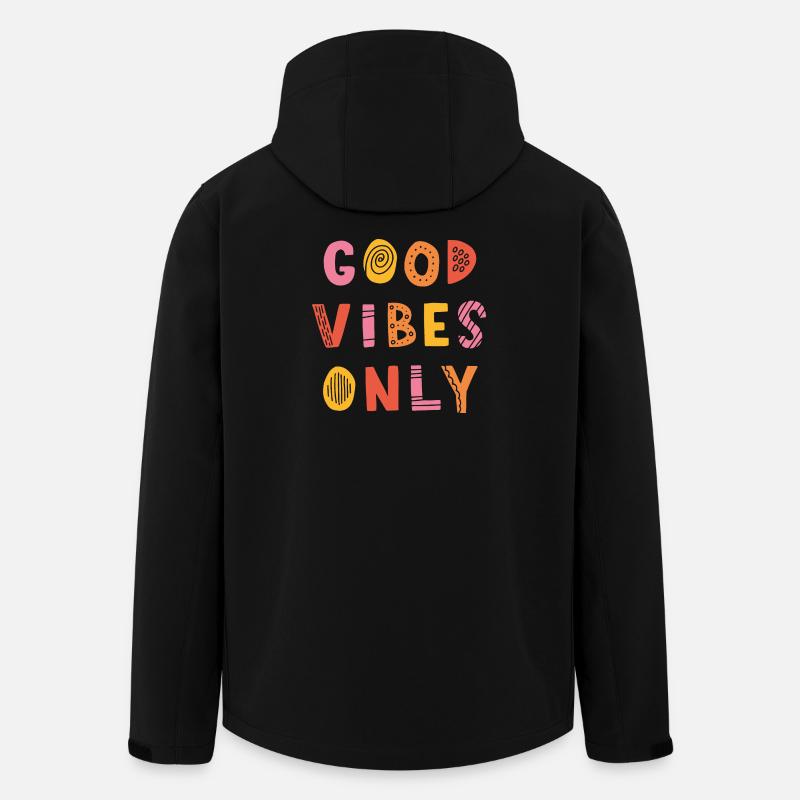 good-vibes-only - Men’s Recycled Softshell Jacket by Stanley/Stella - black