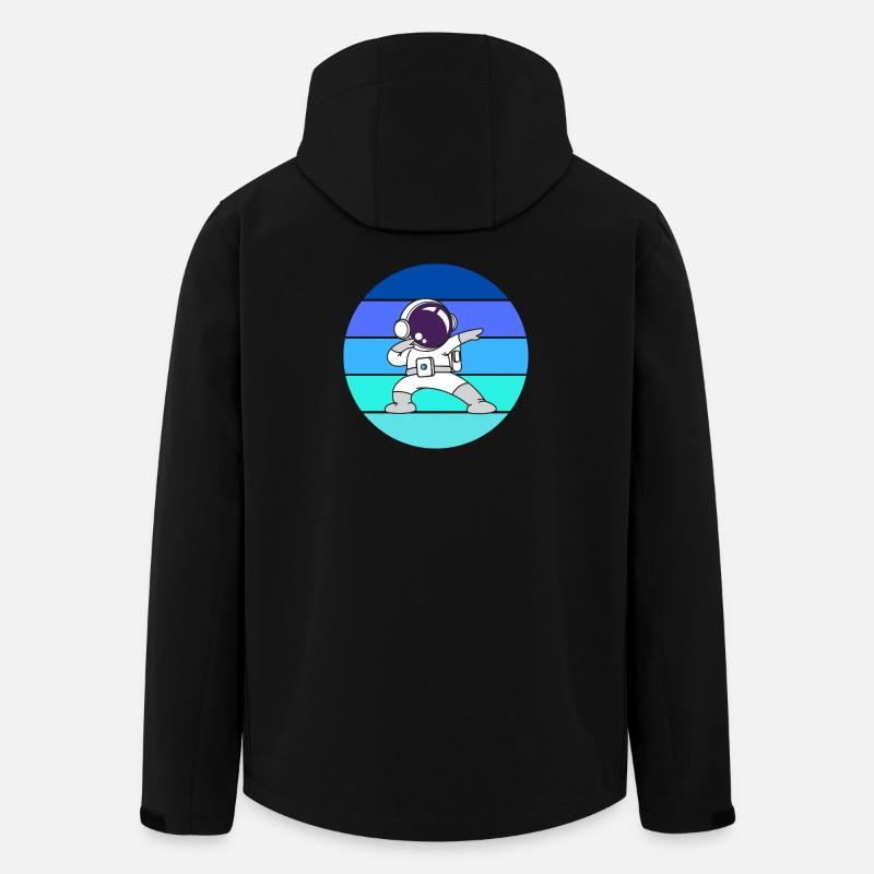 astronaut, spaceman, rocket - Men’s Recycled Softshell Jacket by Stanley/Stella - black