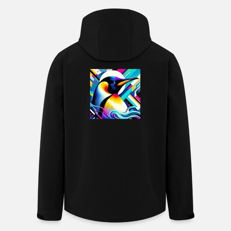 Pinguin - Recycelte Männer Softshell-Jacke von Stanley/Stella - Schwarz