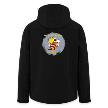 Piquer comme une abeille - Veste softshell homme en polyester recyclé Stanley/Stella - noir - Dos - AI Model Male 185 light (185cm)
