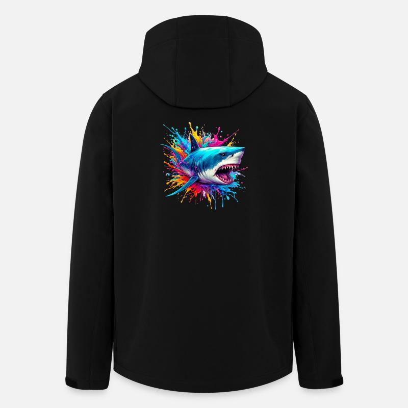 Requin - Veste softshell homme en polyester recyclé Stanley/Stella - noir