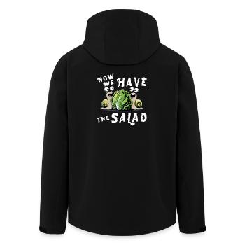 now we have the salad redewendung wortspiel witzig - Recycelte Männer Softshell-Jacke von Stanley/Stella - Schwarz - Hinten - AI Model Male 185 light (185cm)