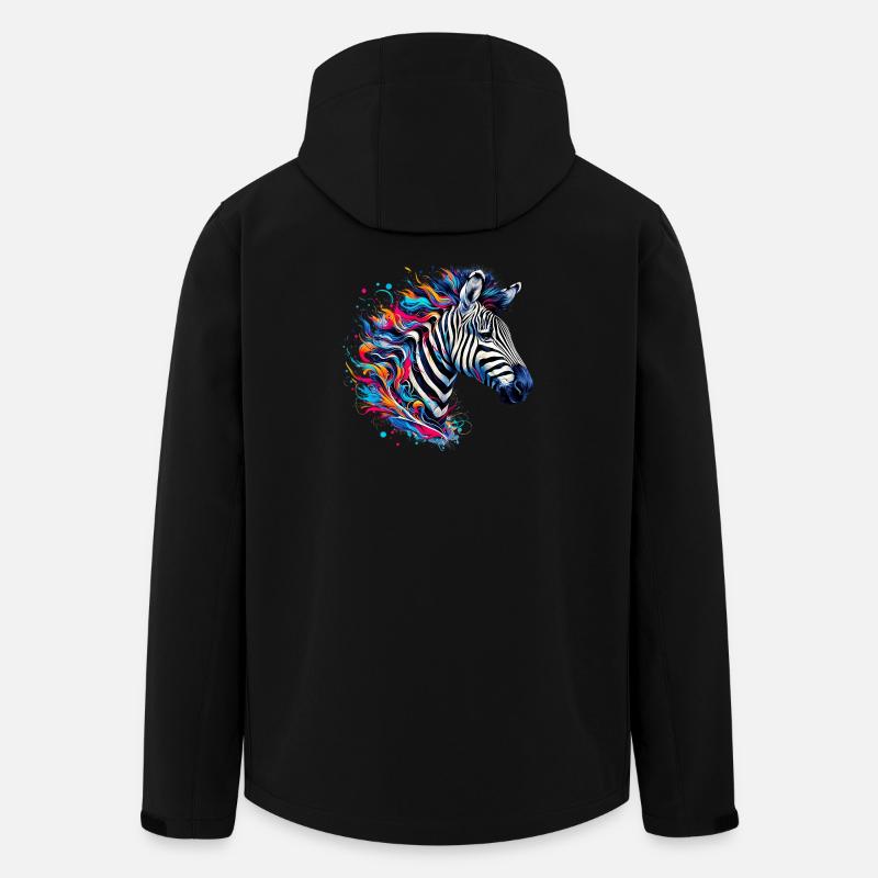 Zebra - Men’s Recycled Softshell Jacket by Stanley/Stella - black