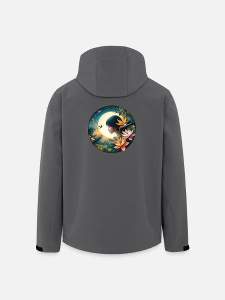 Paradise Night - Men’s Recycled Softshell Jacket by Stanley/Stella - black