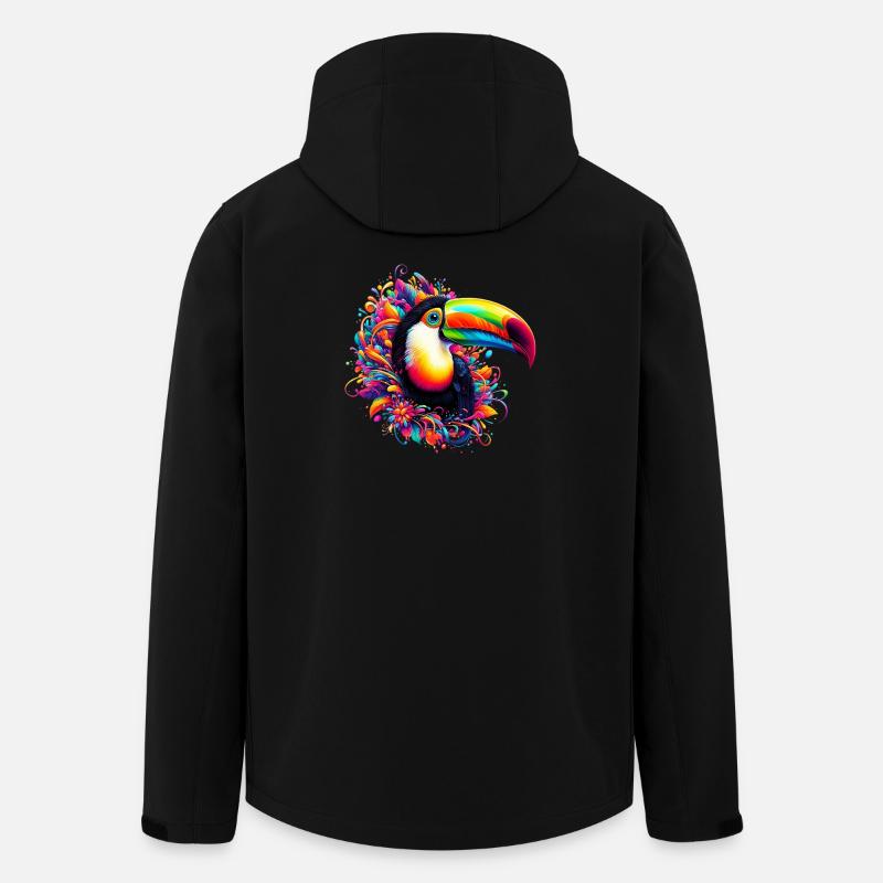 Tukan - Recycelte Männer Softshell-Jacke von Stanley/Stella - Schwarz