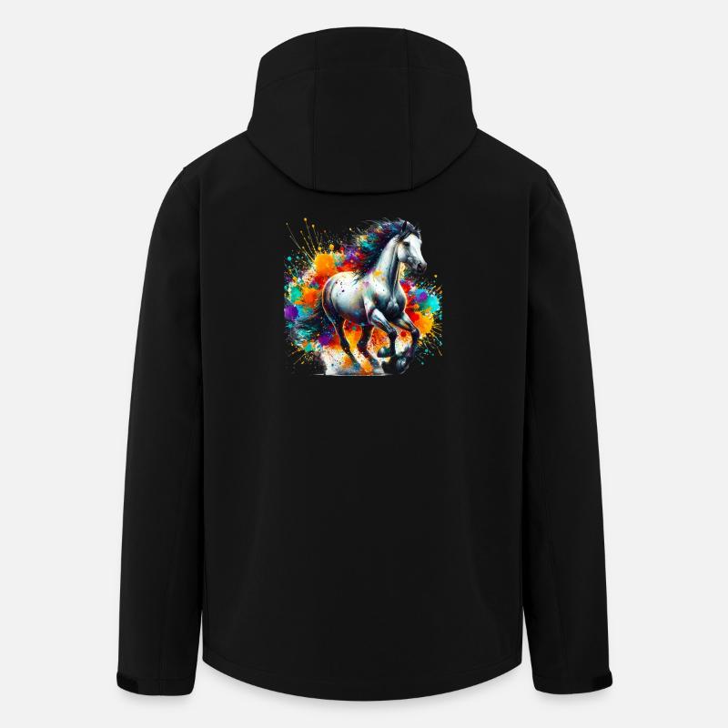 Cheval - Veste softshell homme en polyester recyclé Stanley/Stella - noir