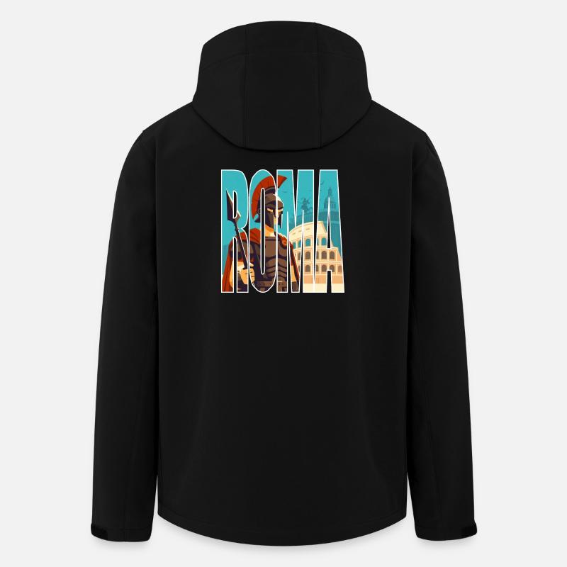 ROMA - Recycelte Männer Softshell-Jacke von Stanley/Stella - Schwarz