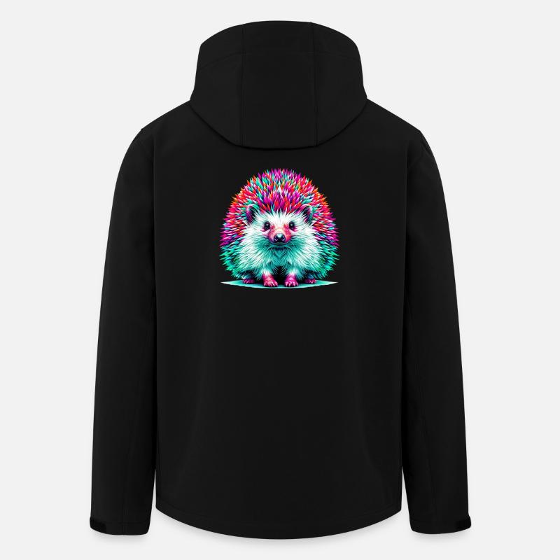 Igel - Recycelte Männer Softshell-Jacke von Stanley/Stella - Schwarz