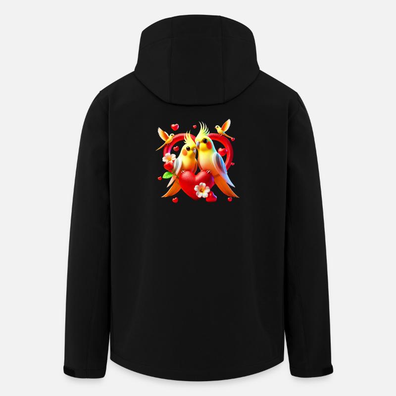 Nymph Heart (03) - Men’s Recycled Softshell Jacket by Stanley/Stella - black