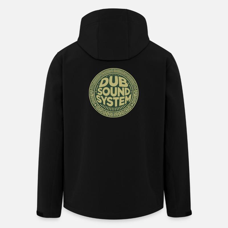 dub sound system - Veste softshell homme en polyester recyclé Stanley/Stella - noir