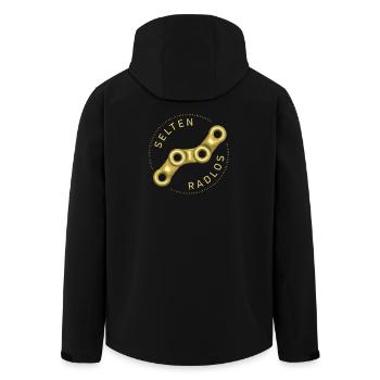 Rare chemise de vélo sans roues Cyclisme 3D Or - Veste softshell homme en polyester recyclé Stanley/Stella - noir - Dos - AI Model Male 185 light (185cm)