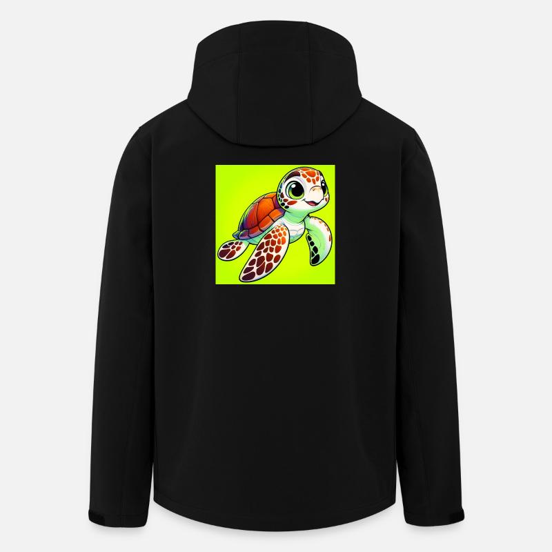 Schildkröte - Recycelte Männer Softshell-Jacke von Stanley/Stella - Schwarz