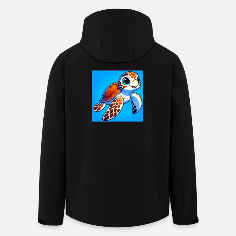 Schildkröte - Recycelte Männer Softshell-Jacke von Stanley/Stella - Schwarz