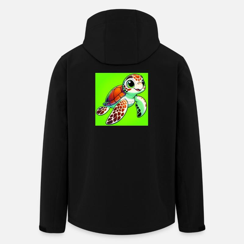 Schildkröte - Recycelte Männer Softshell-Jacke von Stanley/Stella - Schwarz